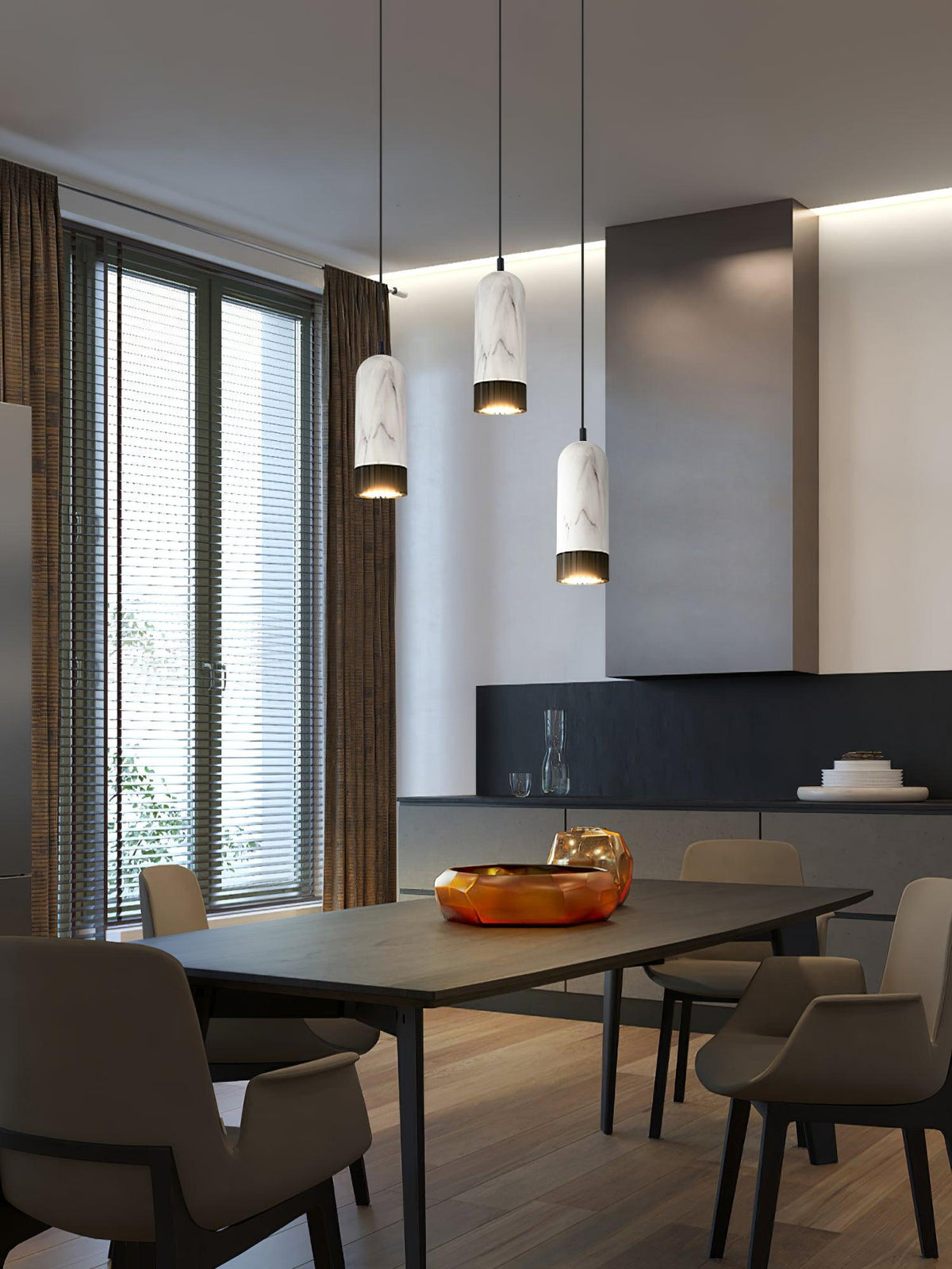 Petisena modern pendellampa i marmor
