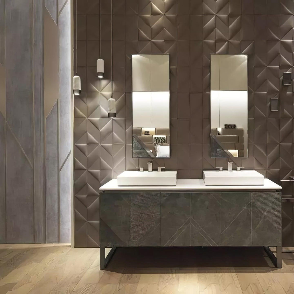 Petisena modern pendellampa i marmor
