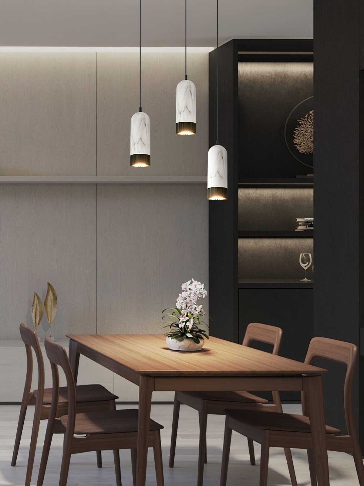 Petisena modern pendellampa i marmor