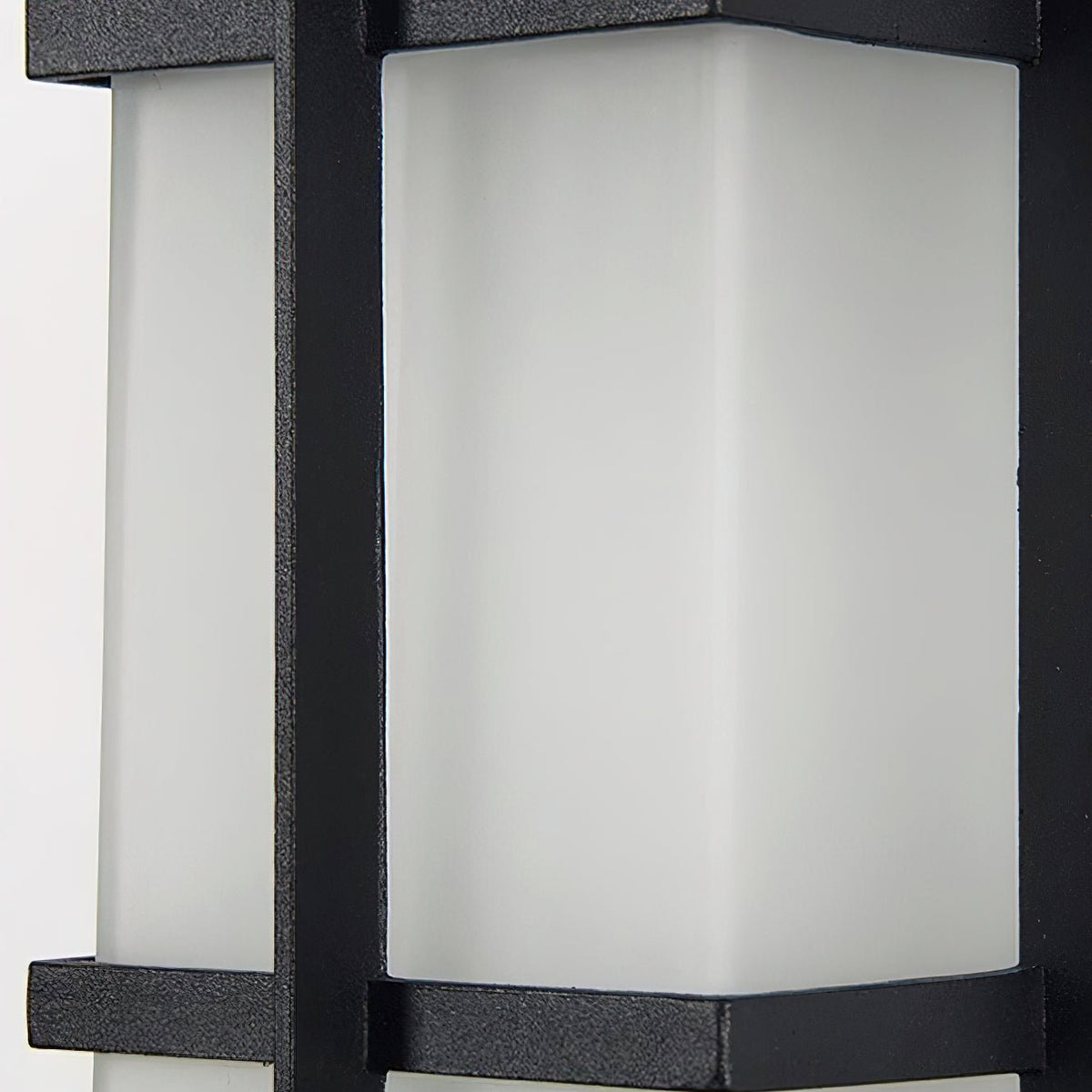 Madison Candeeiro de parede exterior único, em forma de lanterna e vidro