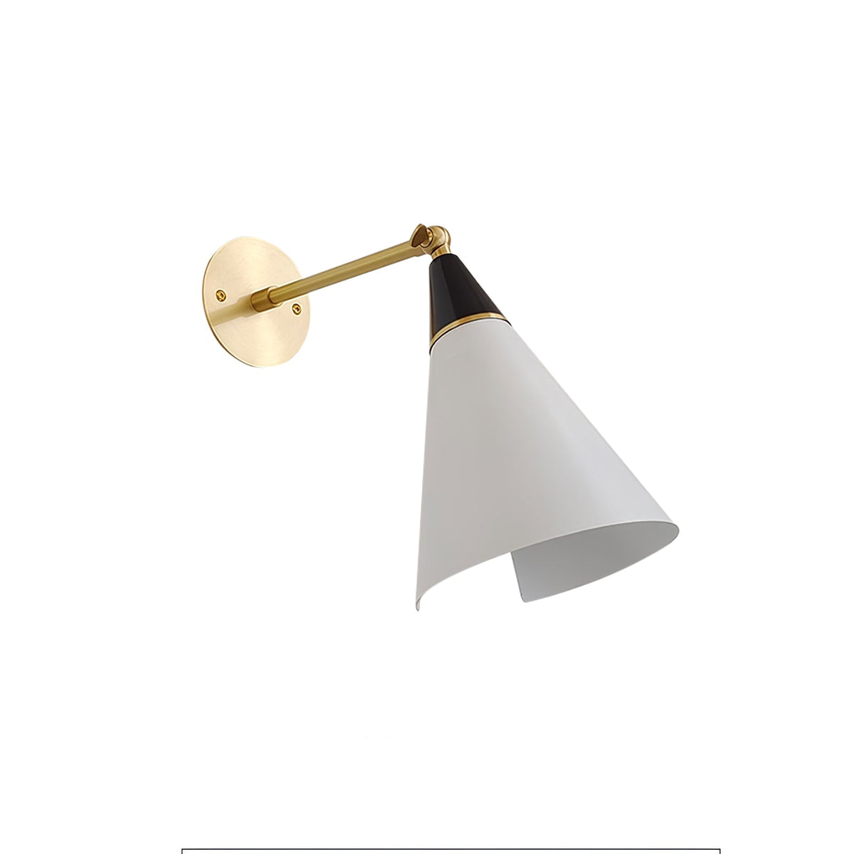 Orieiella moderne minimalistisk væglampe i messing
