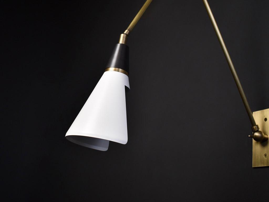 Isro vintage industriel glasvæglampe
