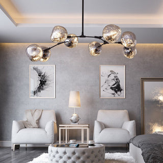 Mirza Modern Pendellampa Klot Design Guld Metall/Akryl Sovrum/Vardagsrum