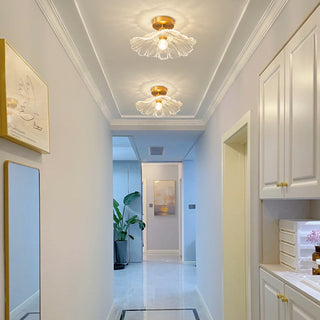 Carins Modern Design Ren Metall Glas LED Taklampa Hall Vardagsrum