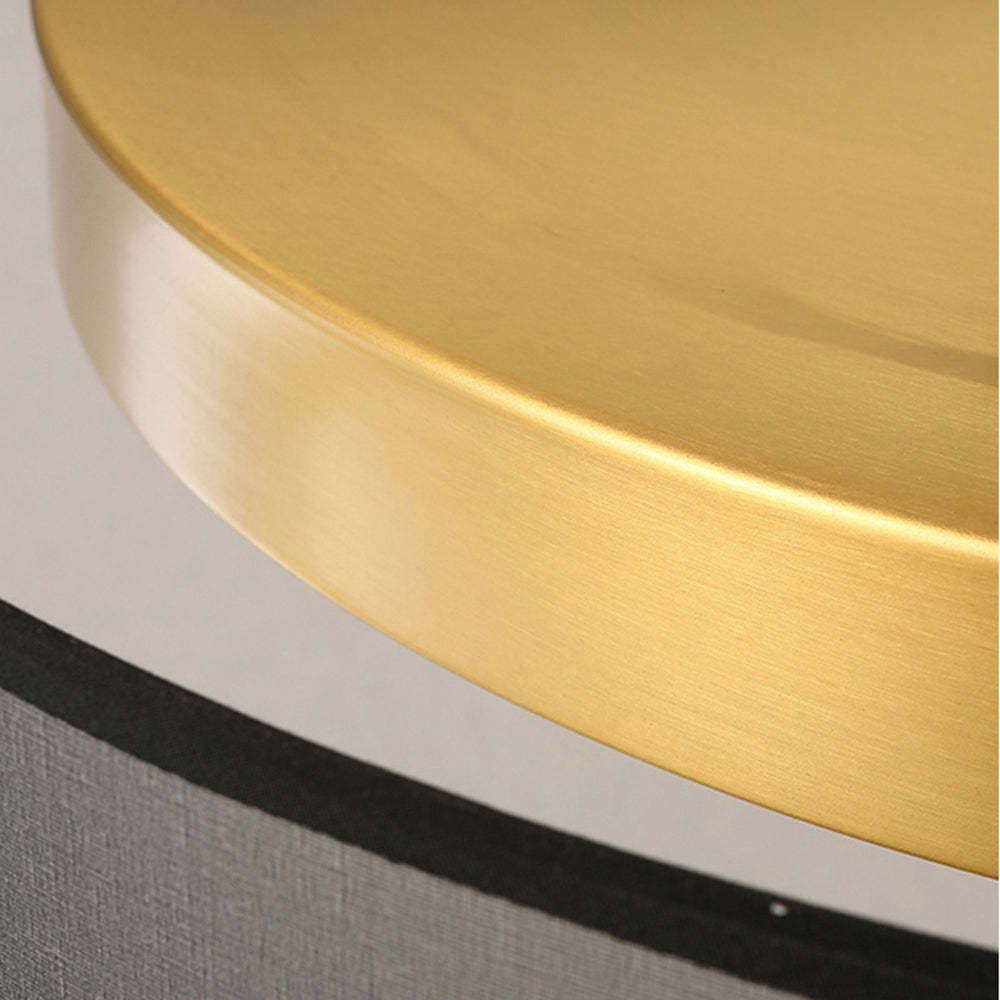 Arisha nordisk modern rund LED-taklampa med utanpåliggande montering, guld/koppar