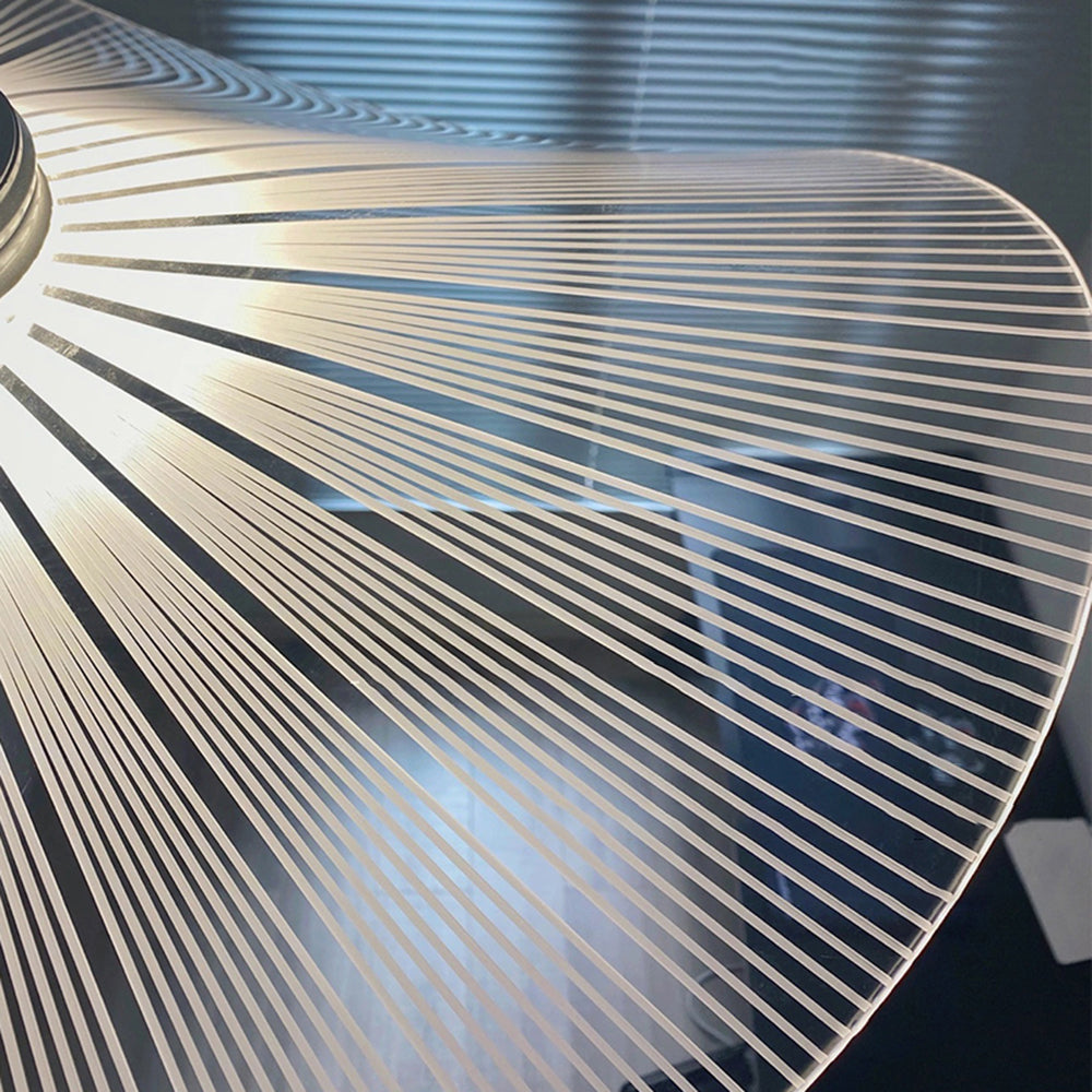Arisha-design-lehtilautasenmuotoinen metalliriippuvalaisin, valkoinen