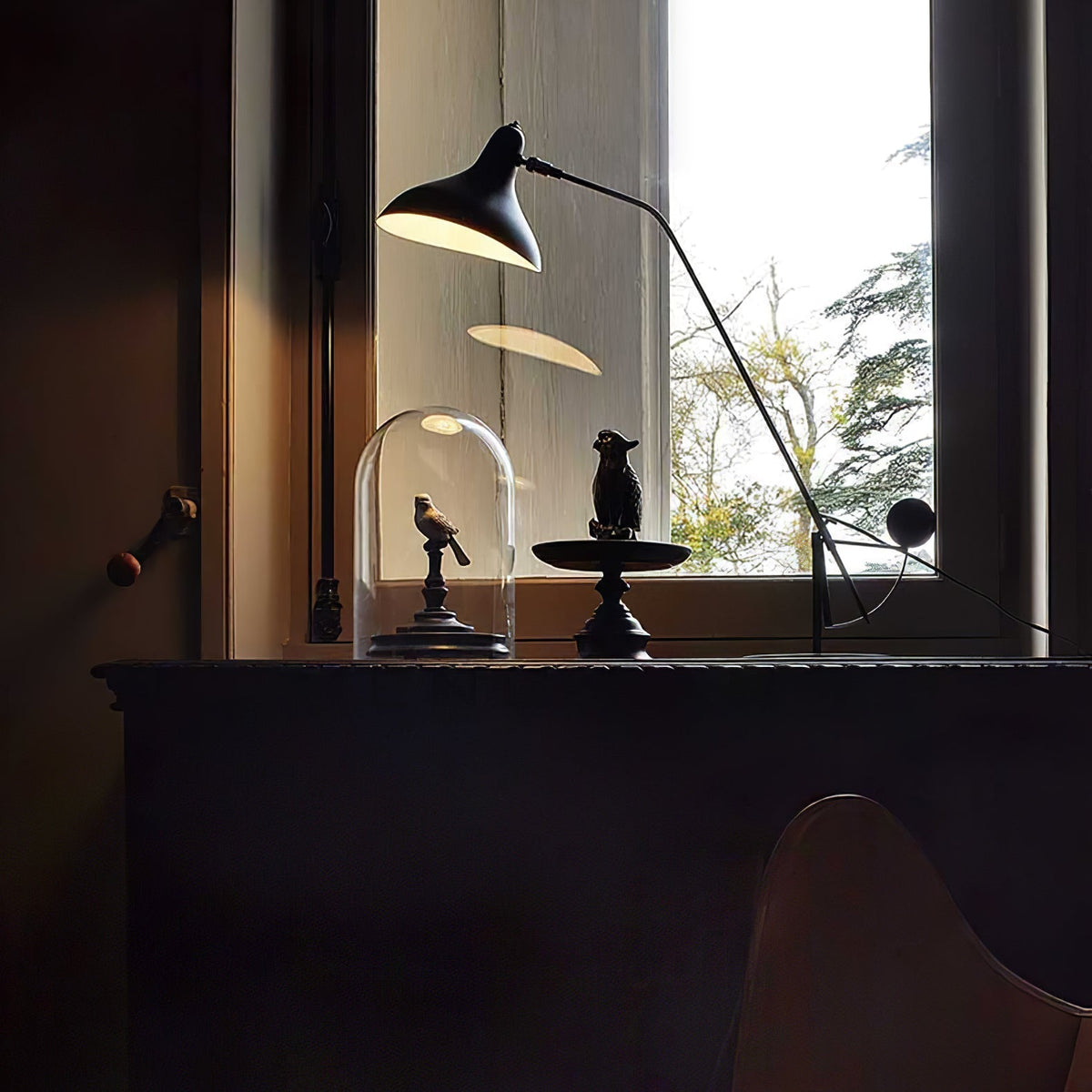 Sfera industriell bordslampa