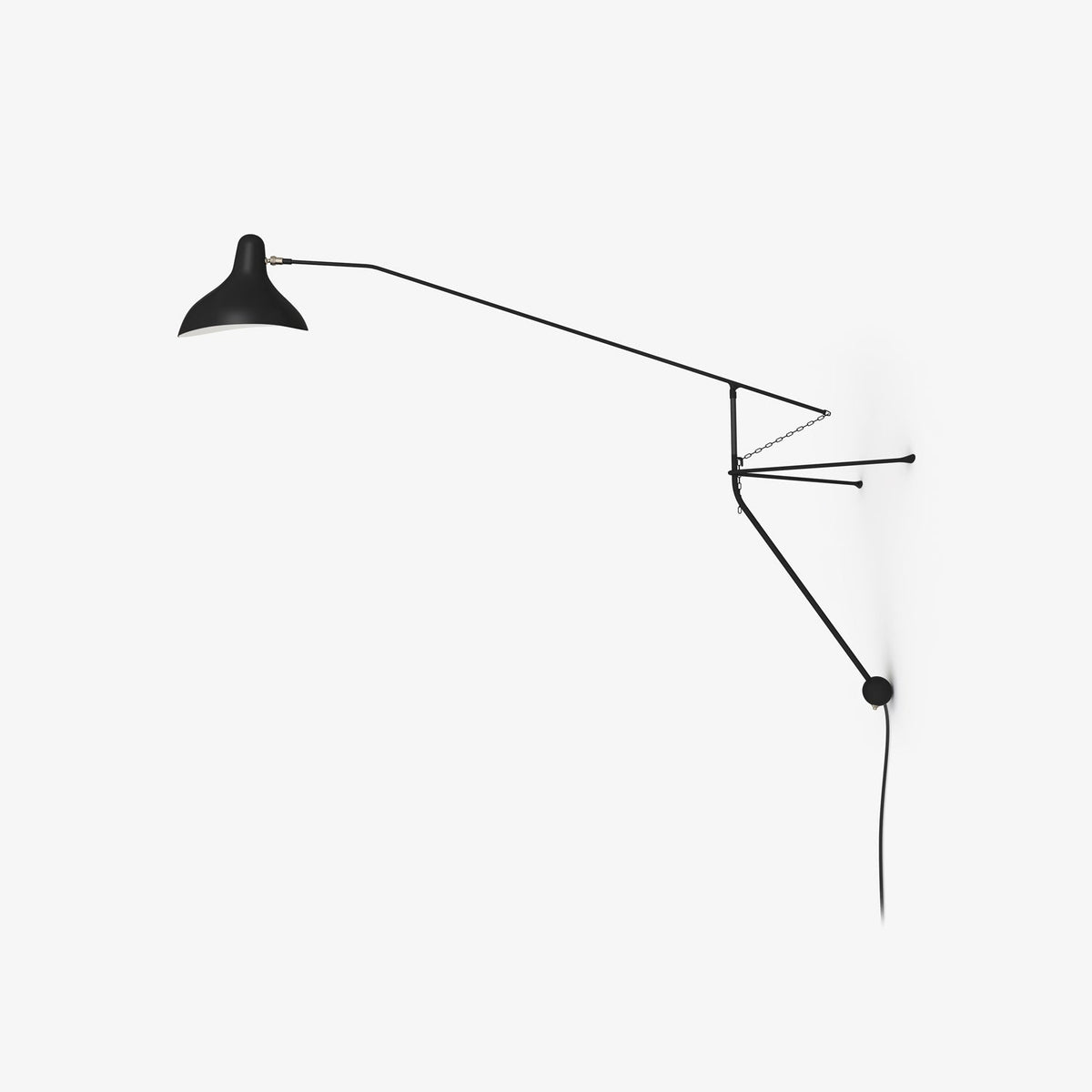 Candeeiro de parede moderno minimalista com braço Ivsolarae