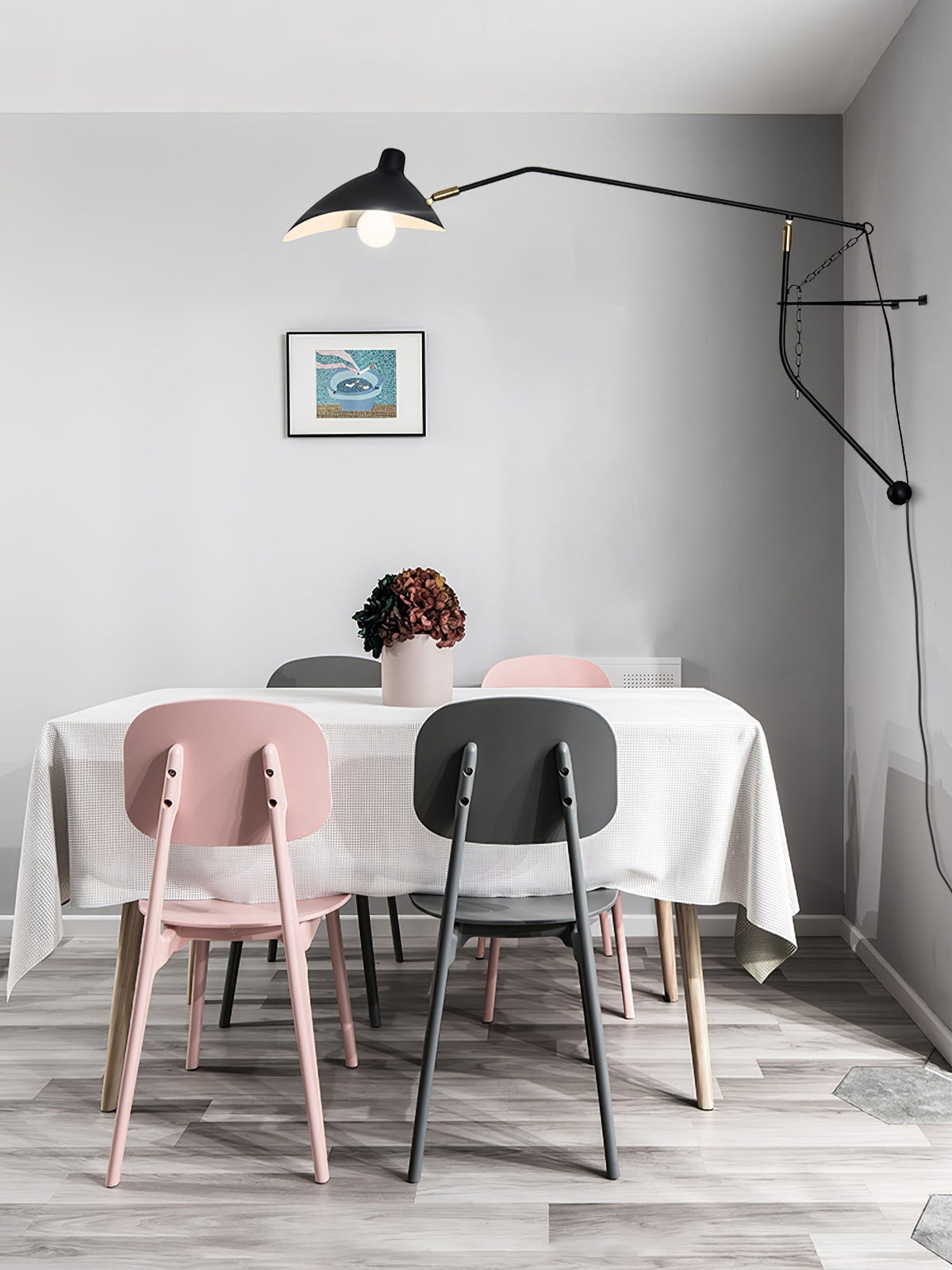 Candeeiro de parede moderno minimalista com braço Ivsolarae