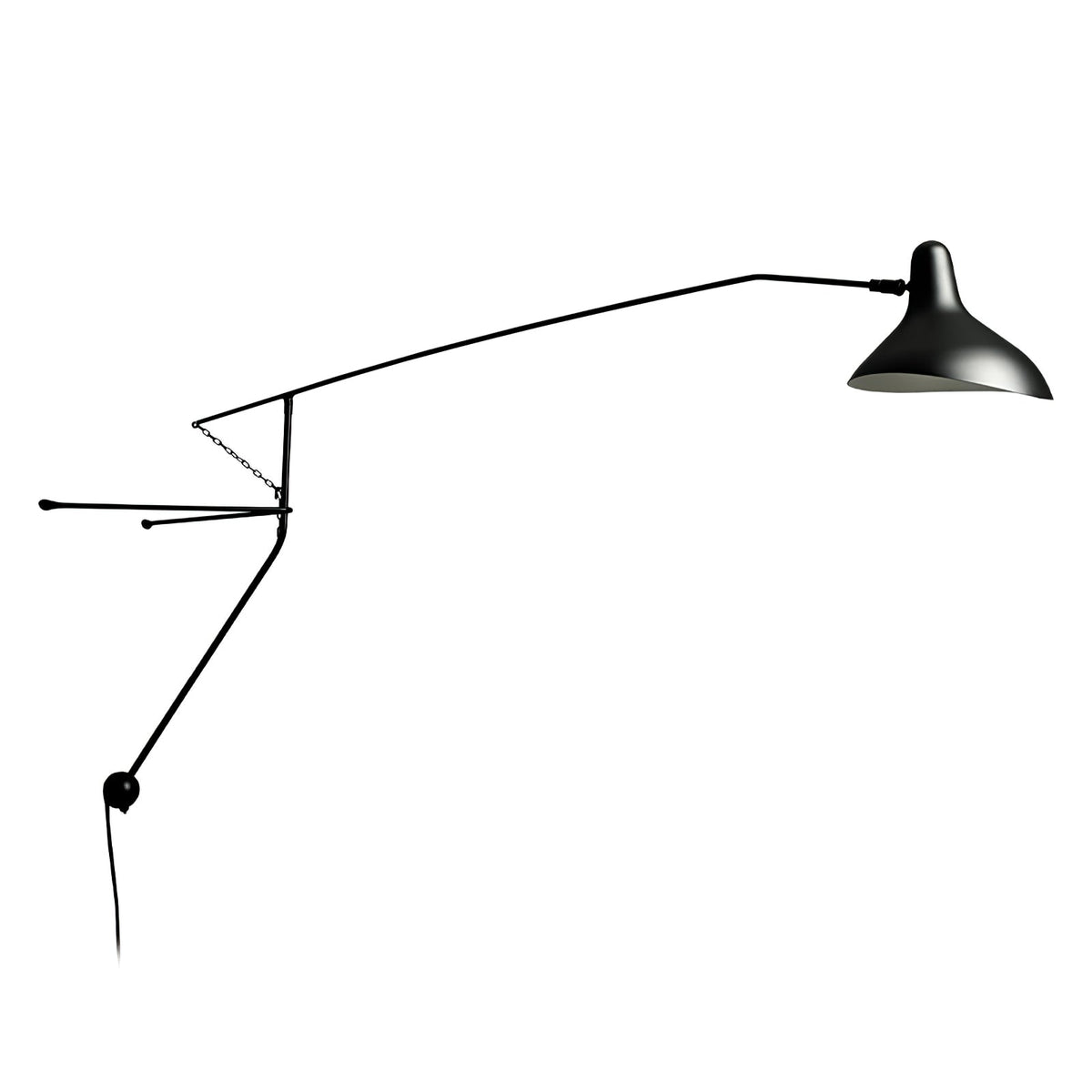 Candeeiro de parede moderno minimalista com braço Ivsolarae