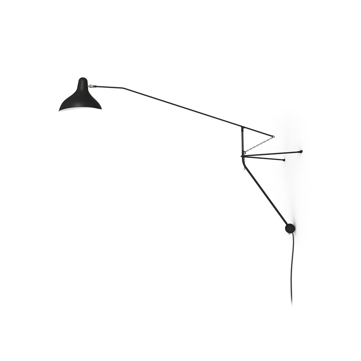Candeeiro de parede moderno minimalista com braço Ivsolarae