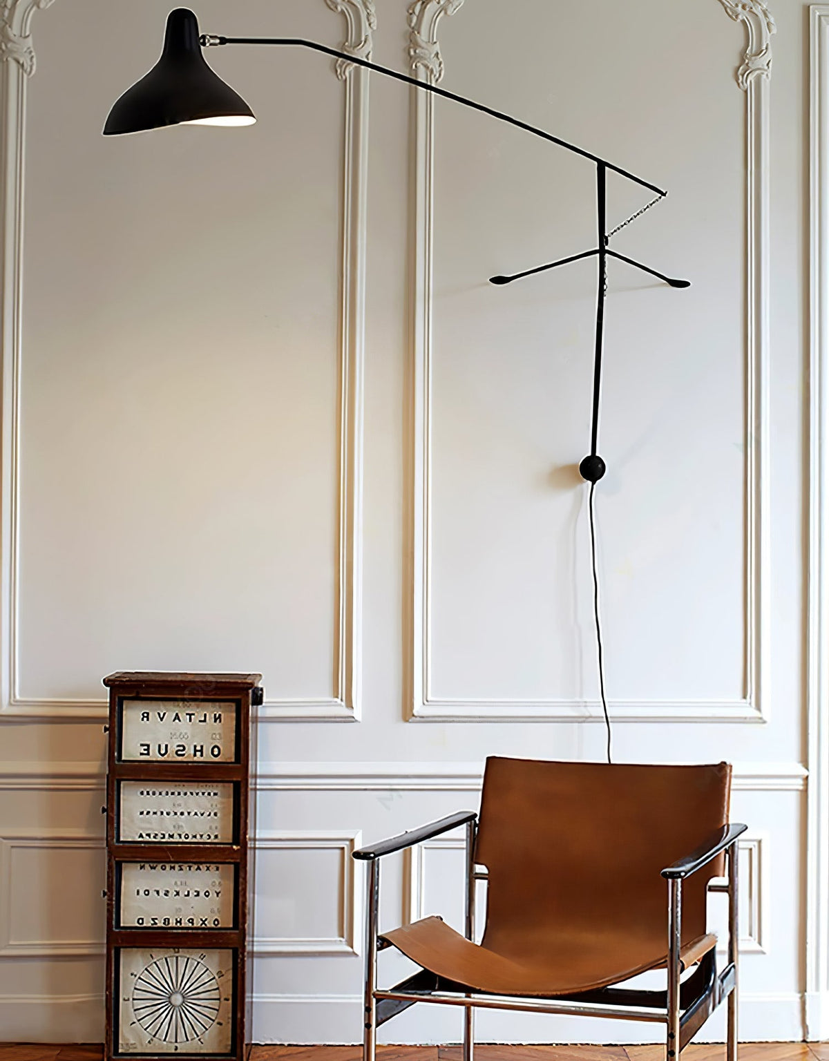 Candeeiro de parede moderno minimalista com braço Ivsolarae