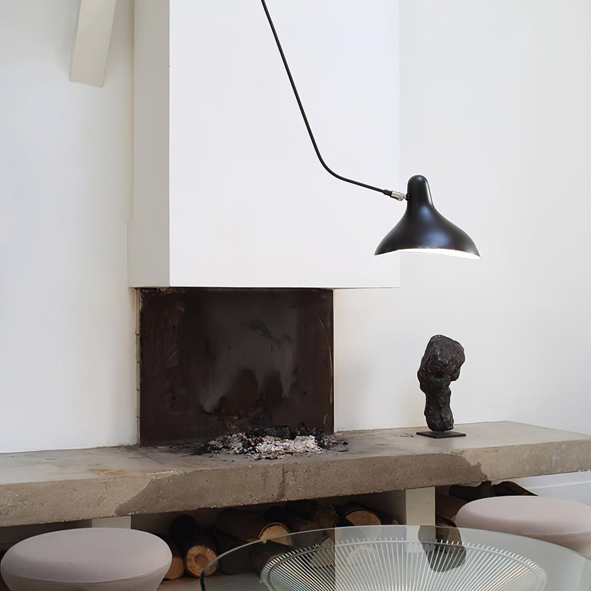 Candeeiro de parede moderno minimalista com braço Ivsolarae