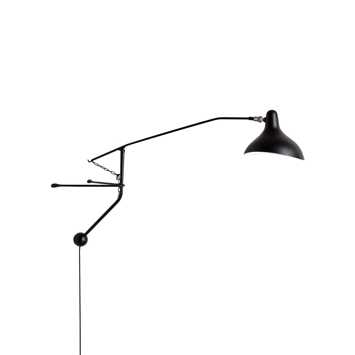 Candeeiro de parede moderno minimalista com braço Ivsolarae