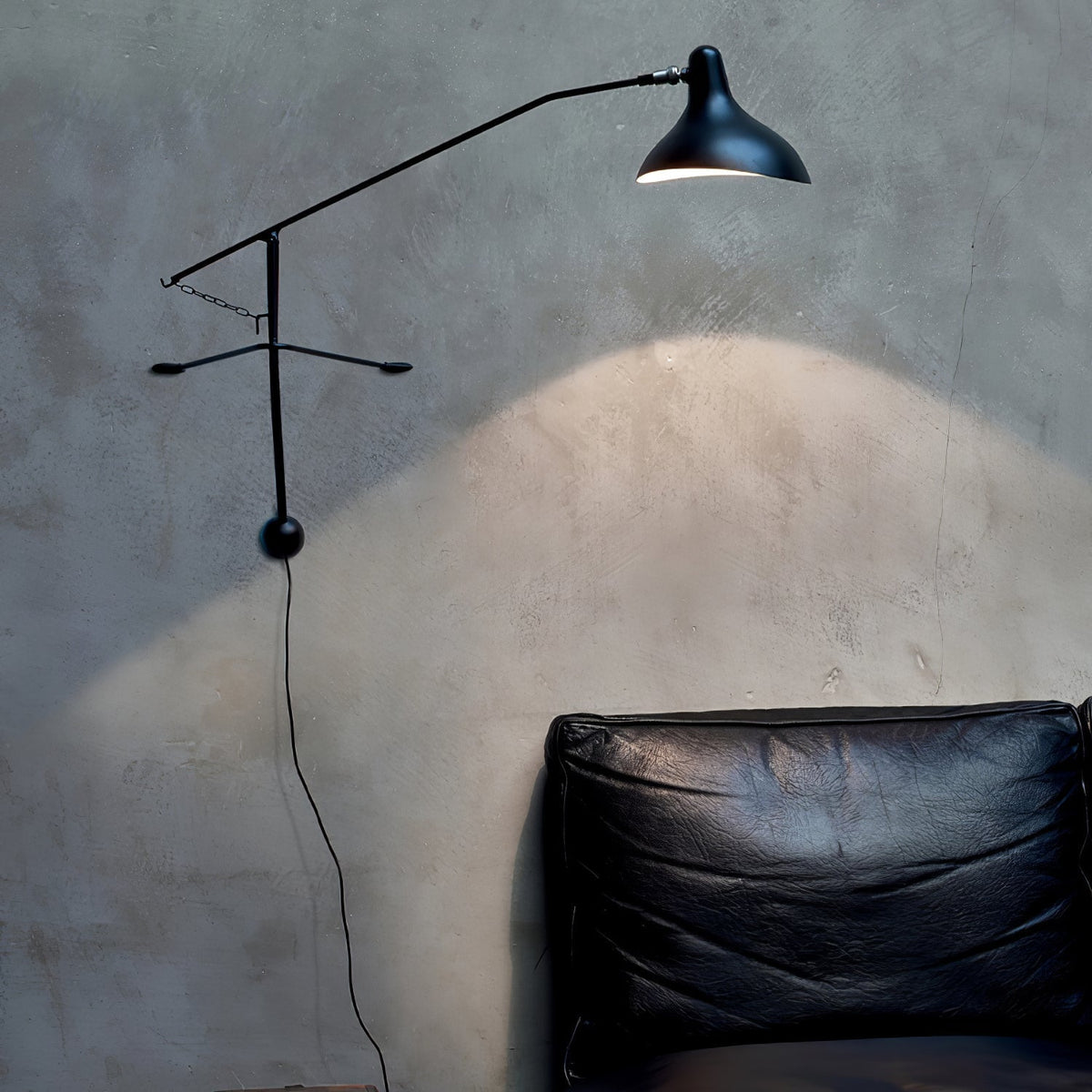 Candeeiro de parede moderno minimalista com braço Ivsolarae