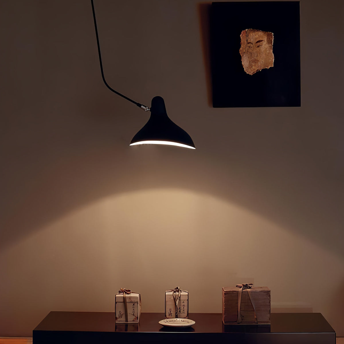 Candeeiro de parede moderno minimalista com braço Ivsolarae