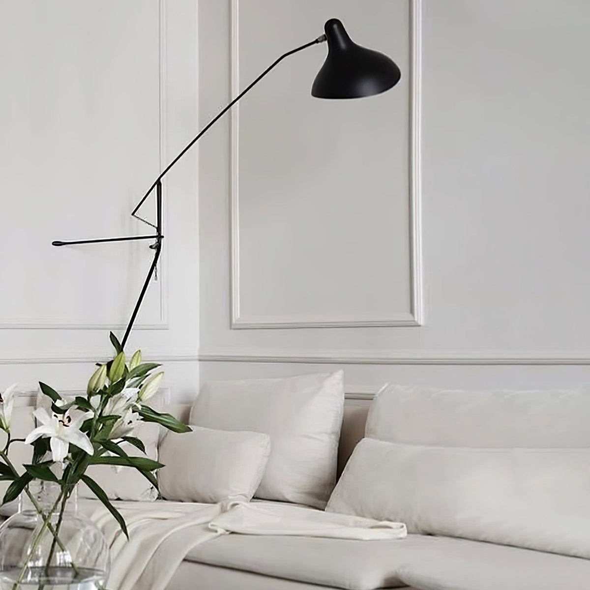 Candeeiro de parede moderno minimalista com braço Ivsolarae