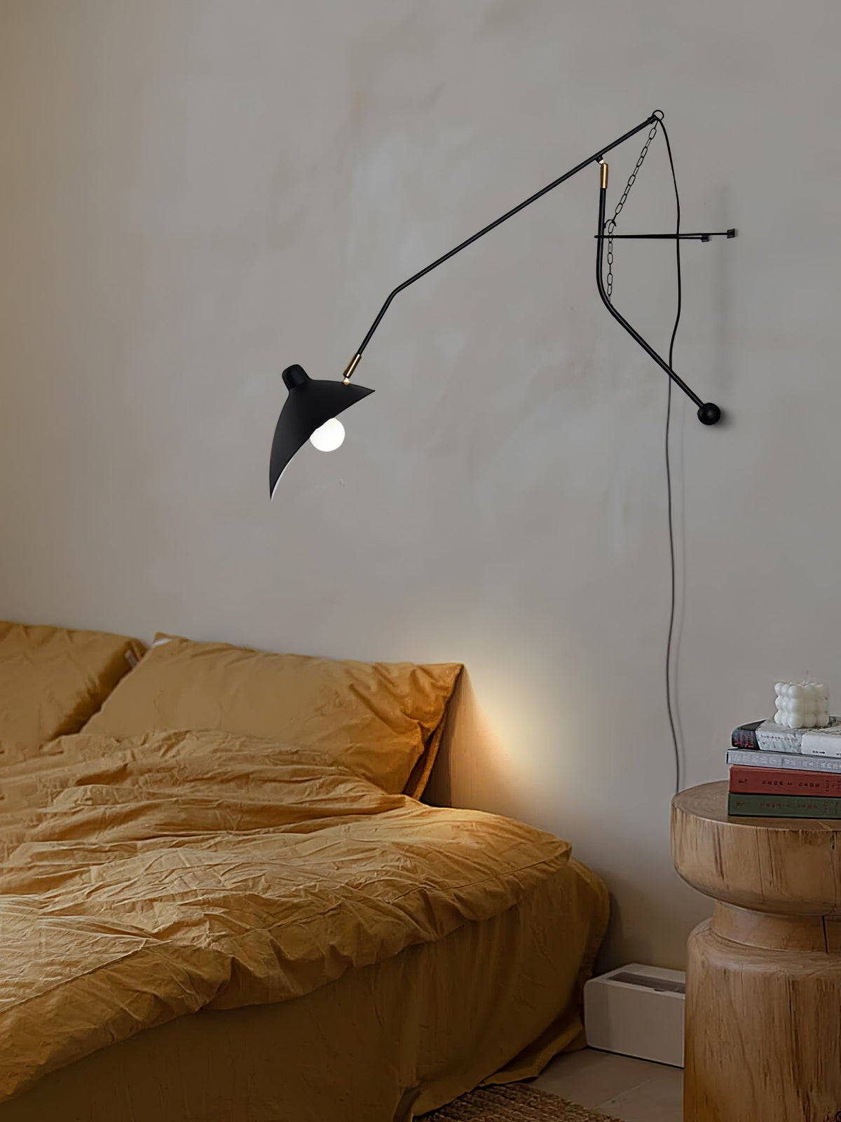 Candeeiro de parede moderno minimalista com braço Ivsolarae