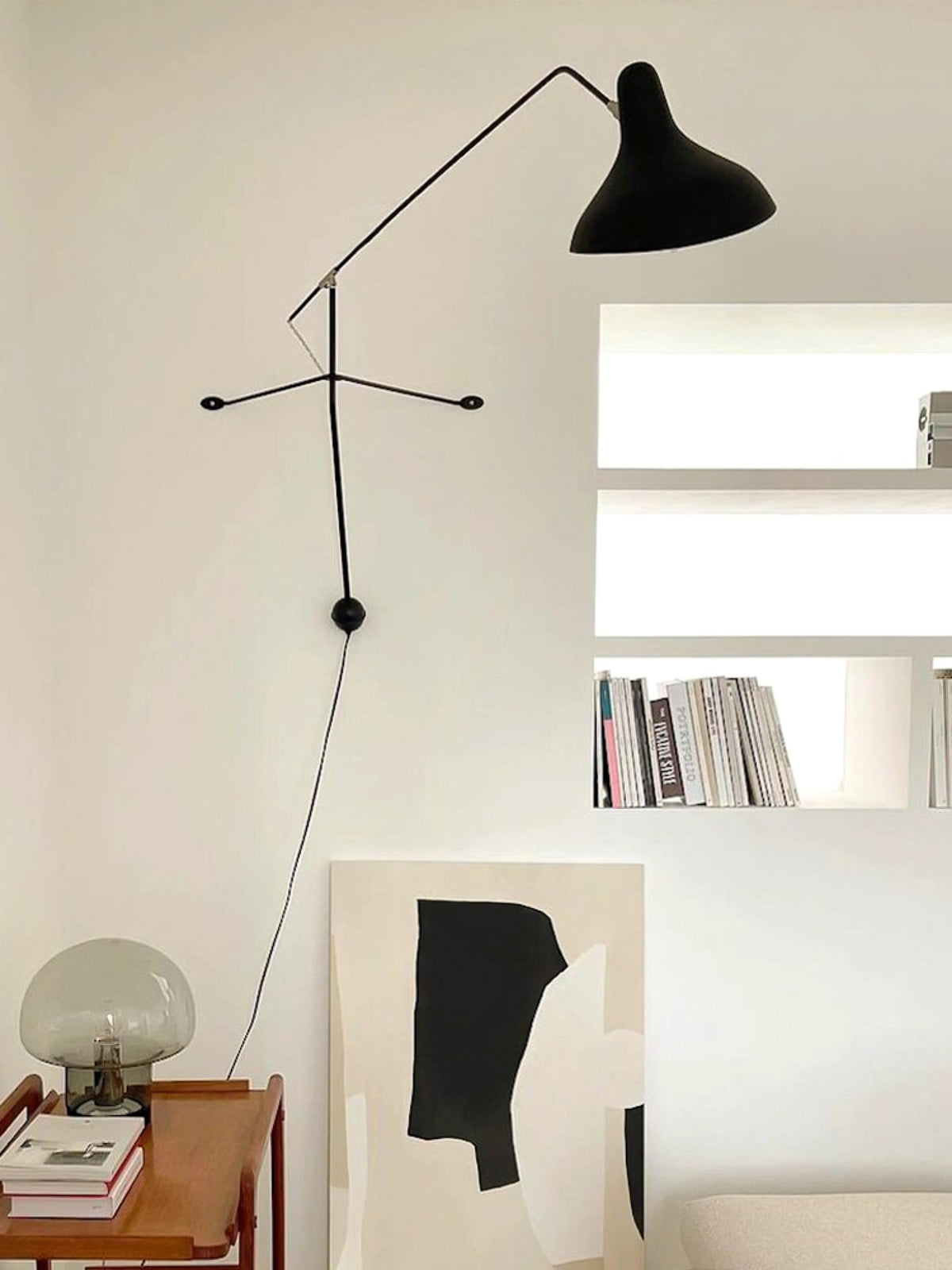 Candeeiro de parede moderno minimalista com braço Ivsolarae