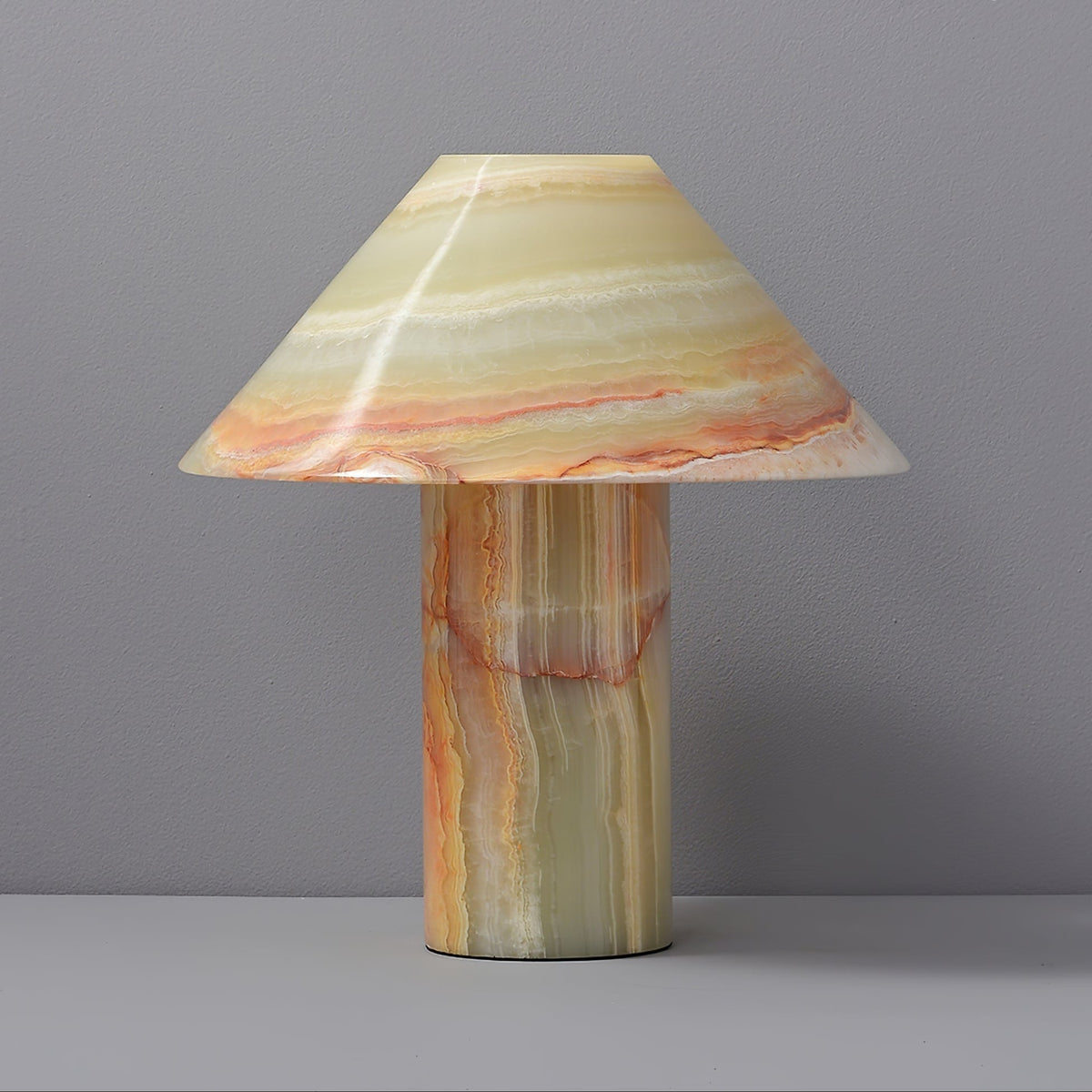 Velalelia vintagebordlampe i jade