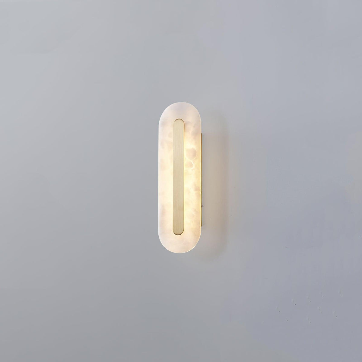 Selvia minimalistisk vägglampa i alabaster