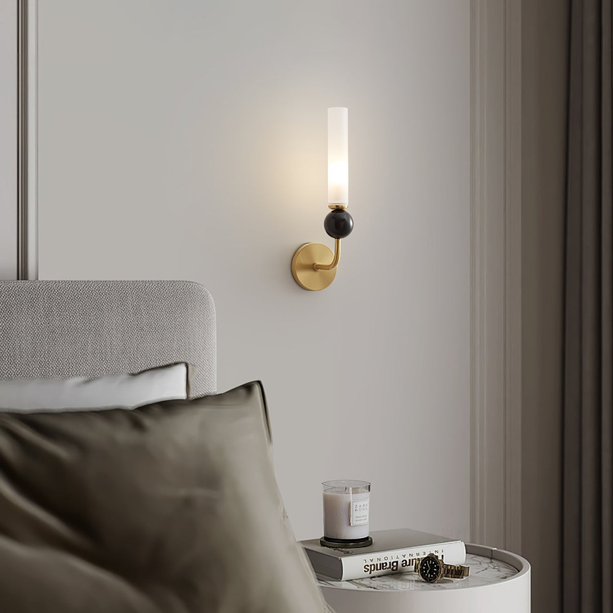 Dulane modern minimalistisk vertikal vägglampa i marmor
