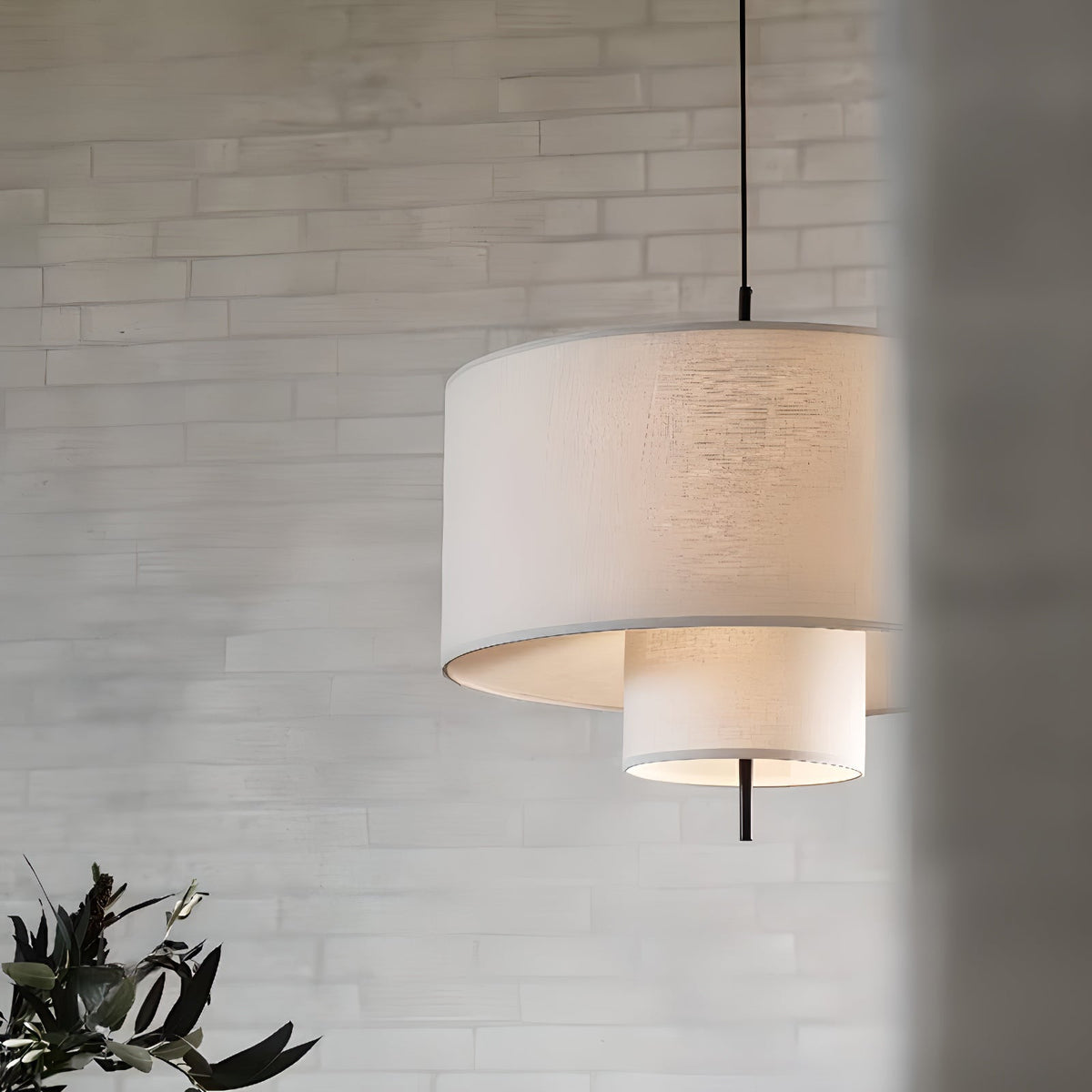 Ulphaa moderne minimalistisk pendellampe i stof