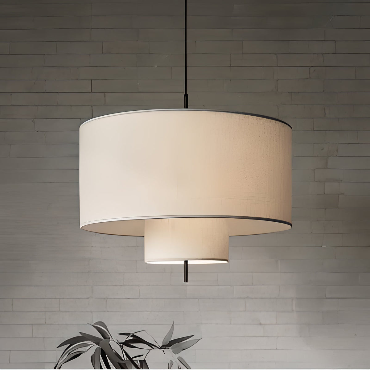 Ulphaa moderne minimalistisk pendellampe i stof