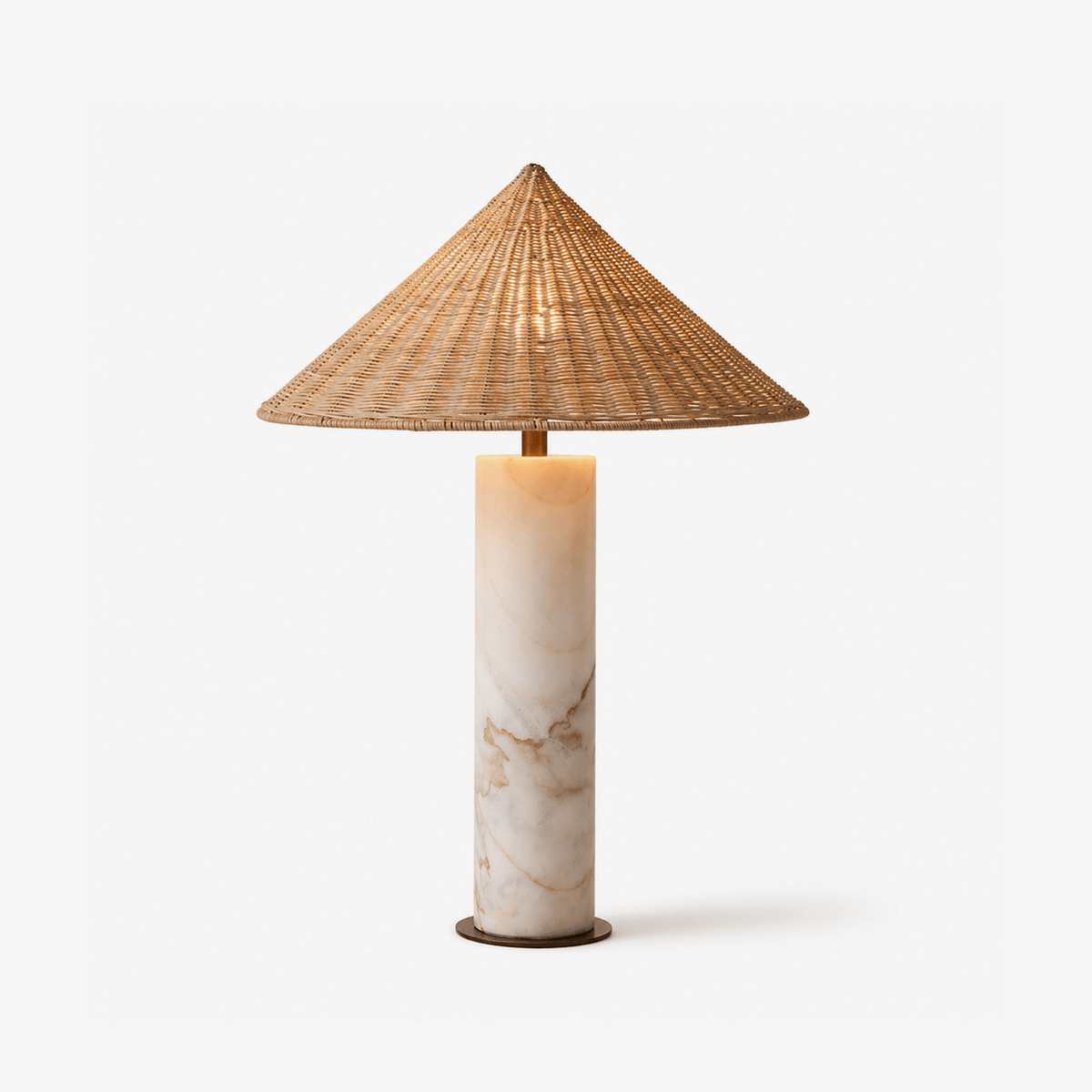 Neriella-bordslampa i marmor