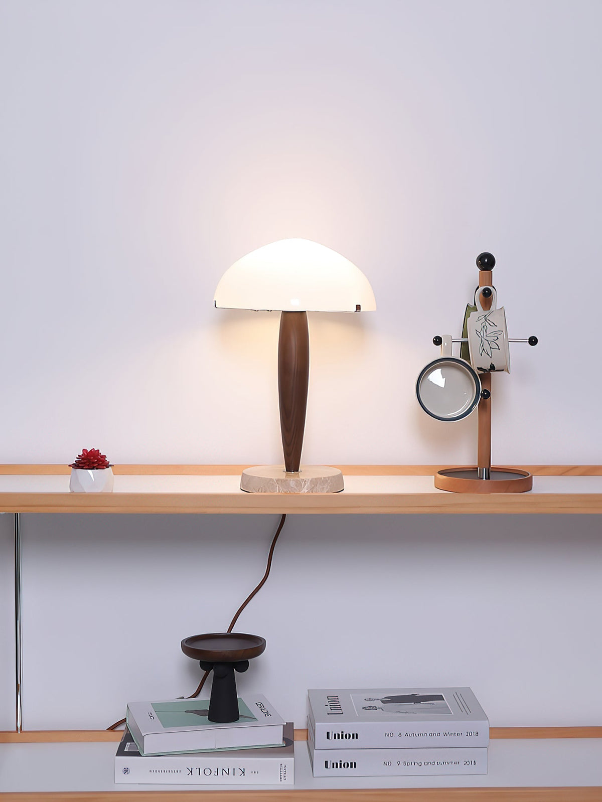 Candeeiro de mesa minimalista em vidro Jackson