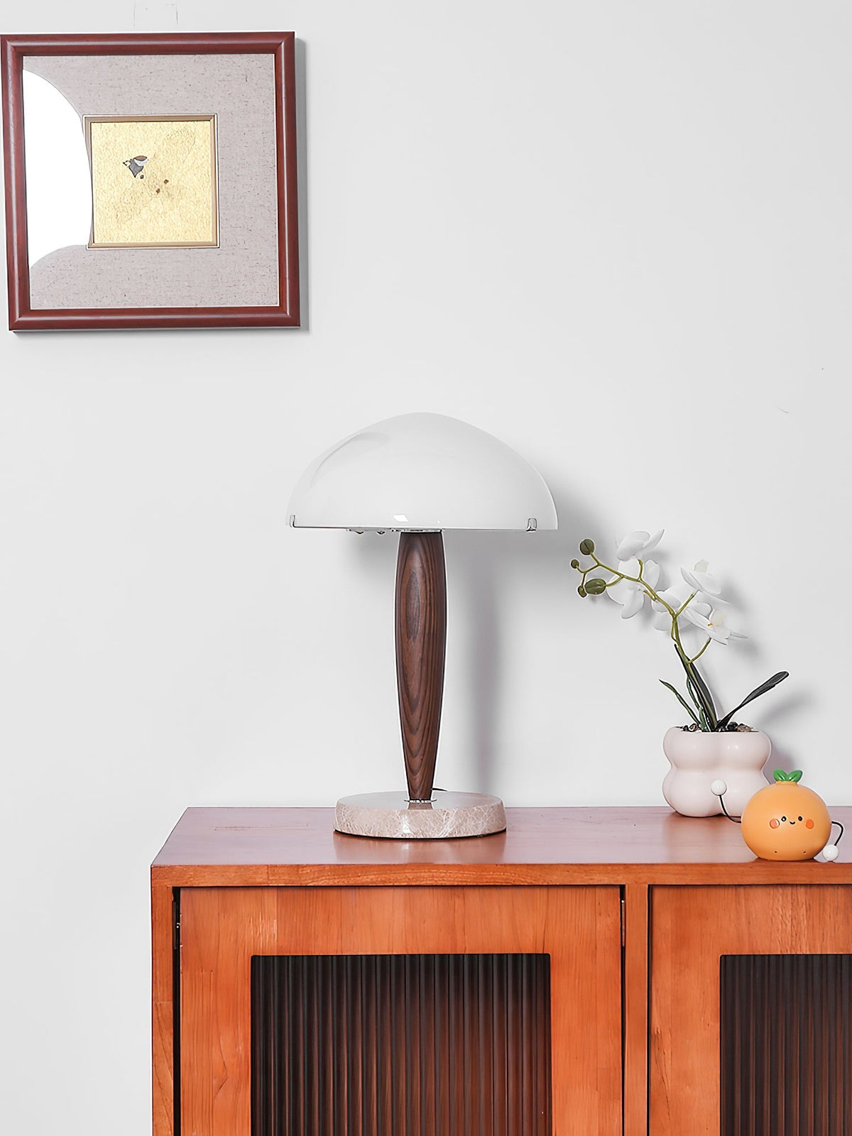 Candeeiro de mesa minimalista em vidro Jackson
