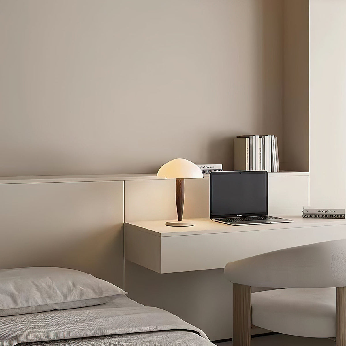 Candeeiro de mesa minimalista em vidro Jackson