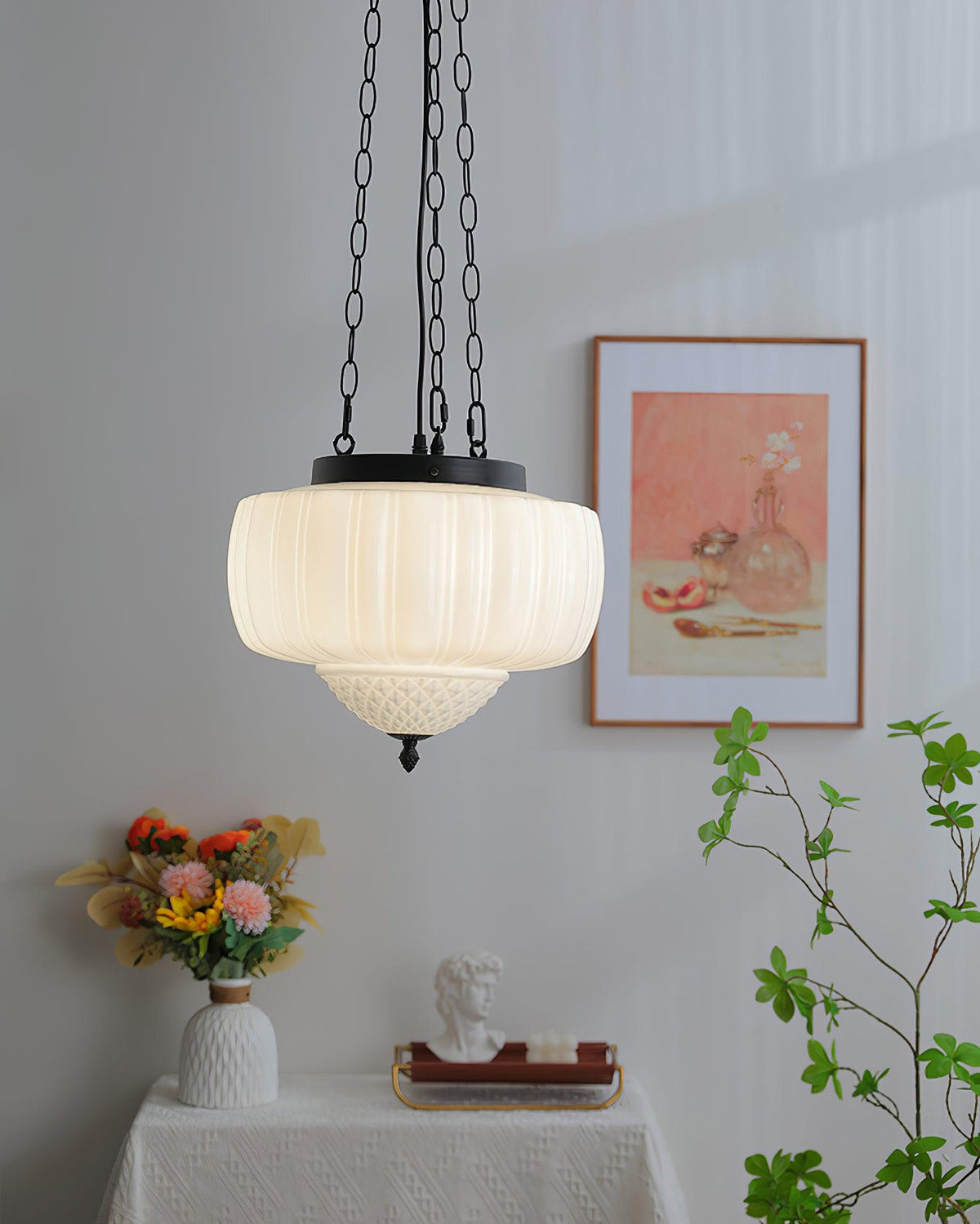 Yara moderne pendel i glas