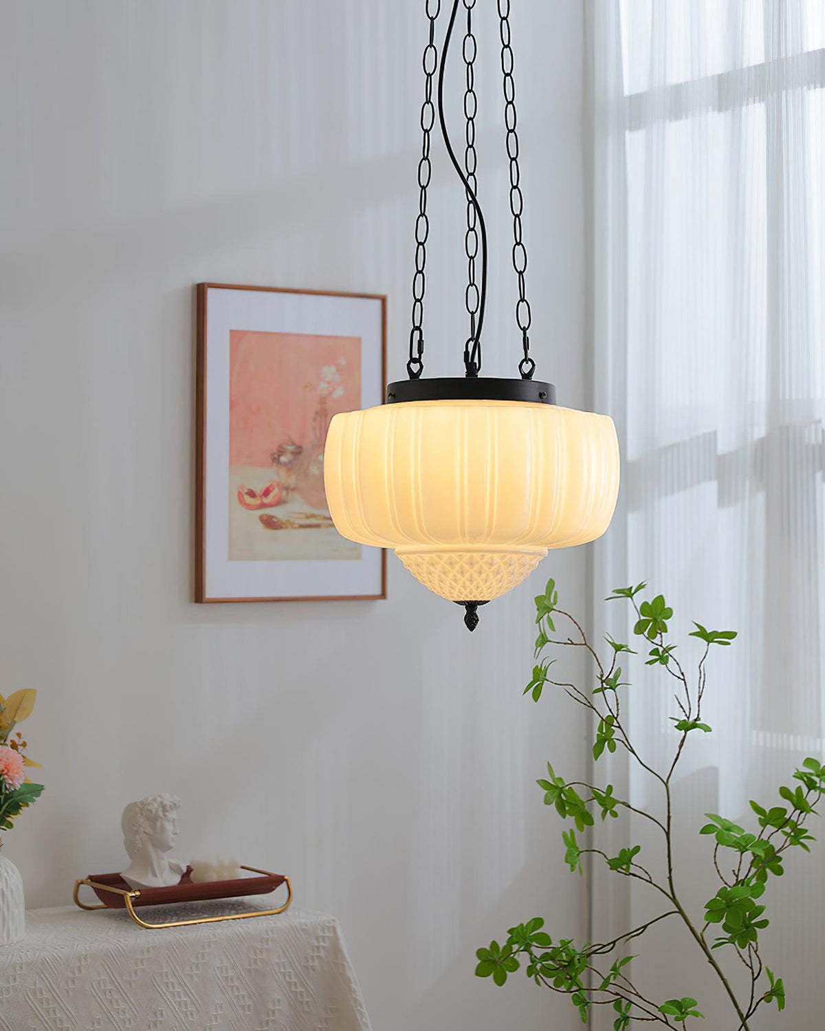 Yara moderne pendel i glas