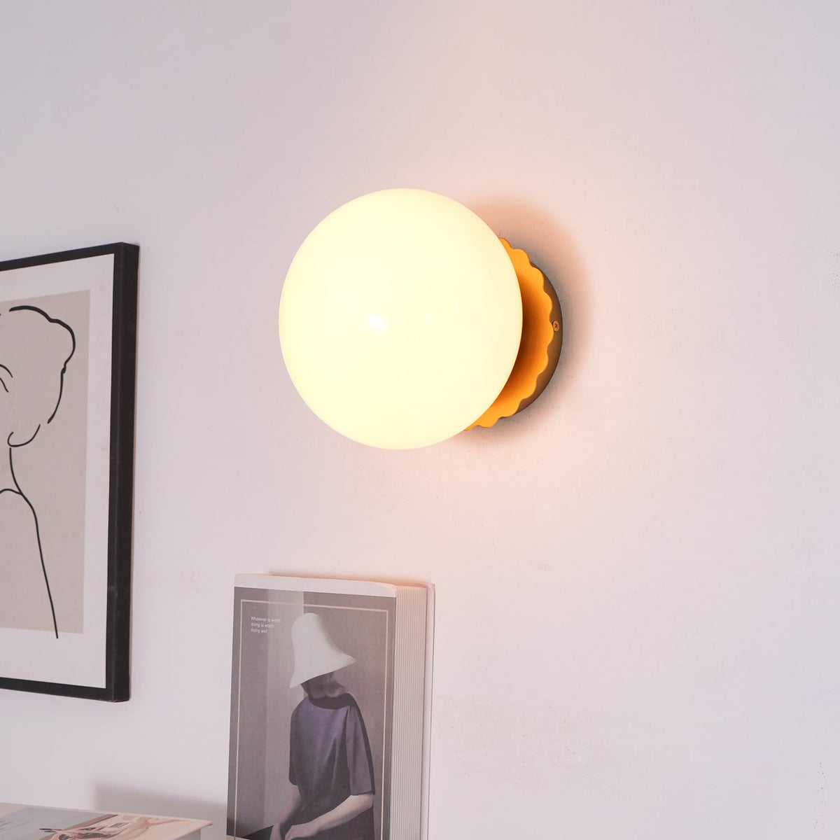 Sovel marshmallowvägglampa
