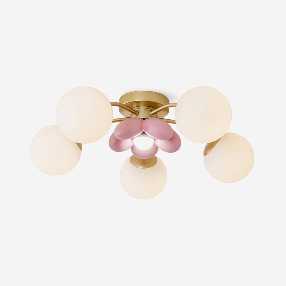 Candeeiro de teto com pétalas cor-de-rosa Nirox