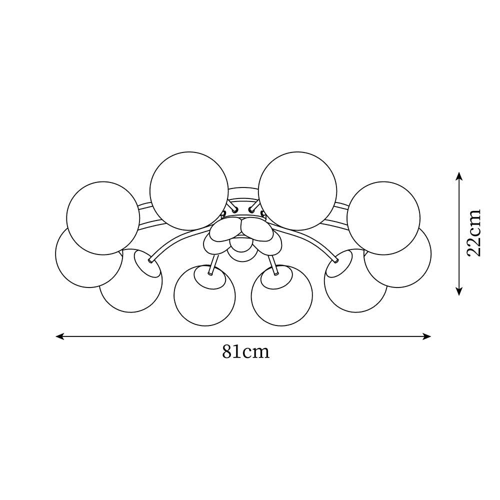 Candeeiro de teto com pétalas cor-de-rosa Nirox
