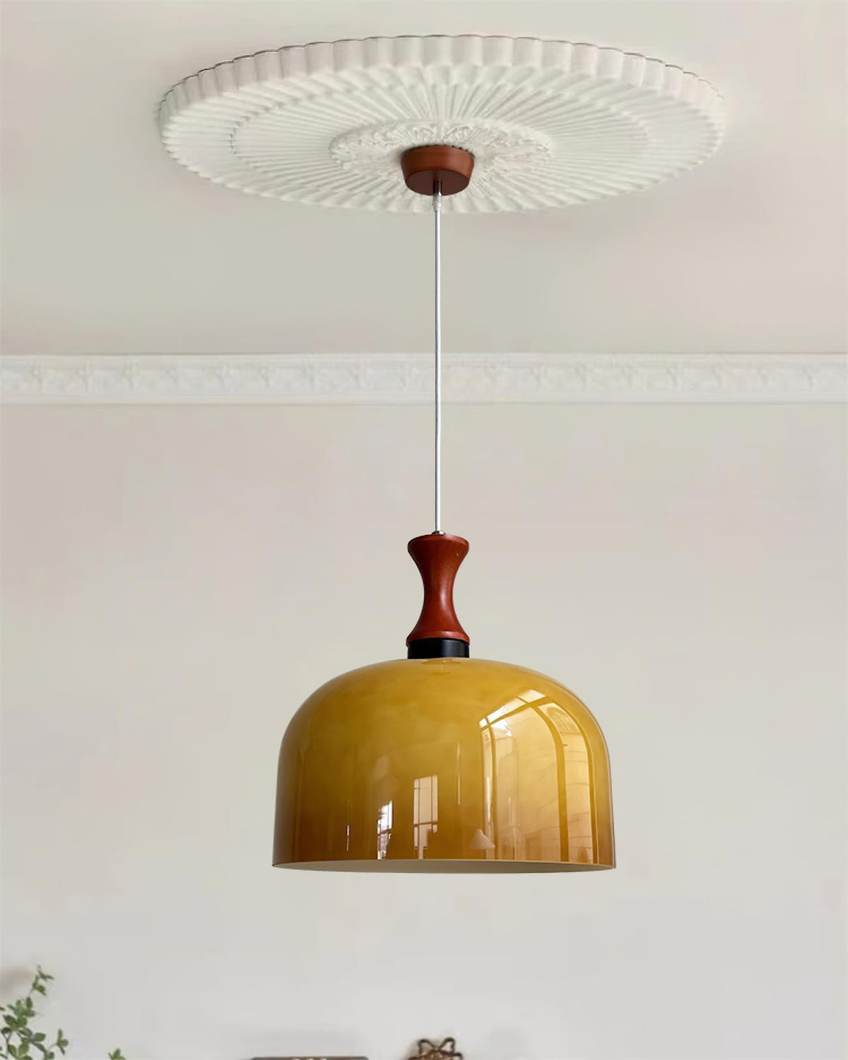 Lioraer retro-pendellampe i glas