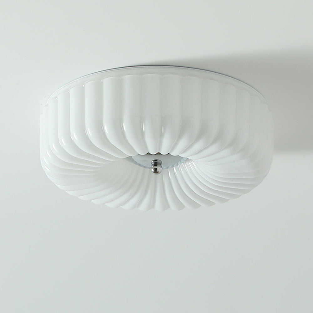 Arisha modern LED-plafonderad taklampa i glas för sovrum