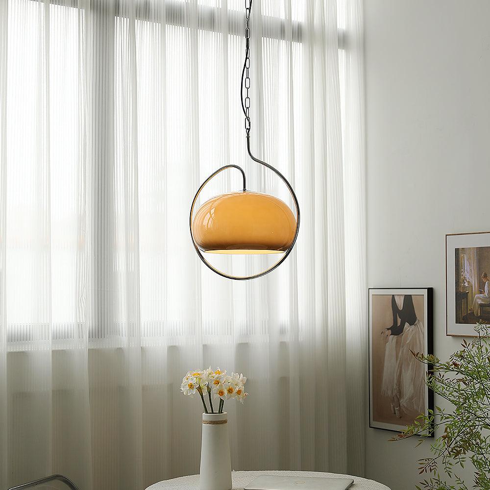 Candeeiro suspenso Medieval Premium de arte nórdica em vidro, estilo swag
