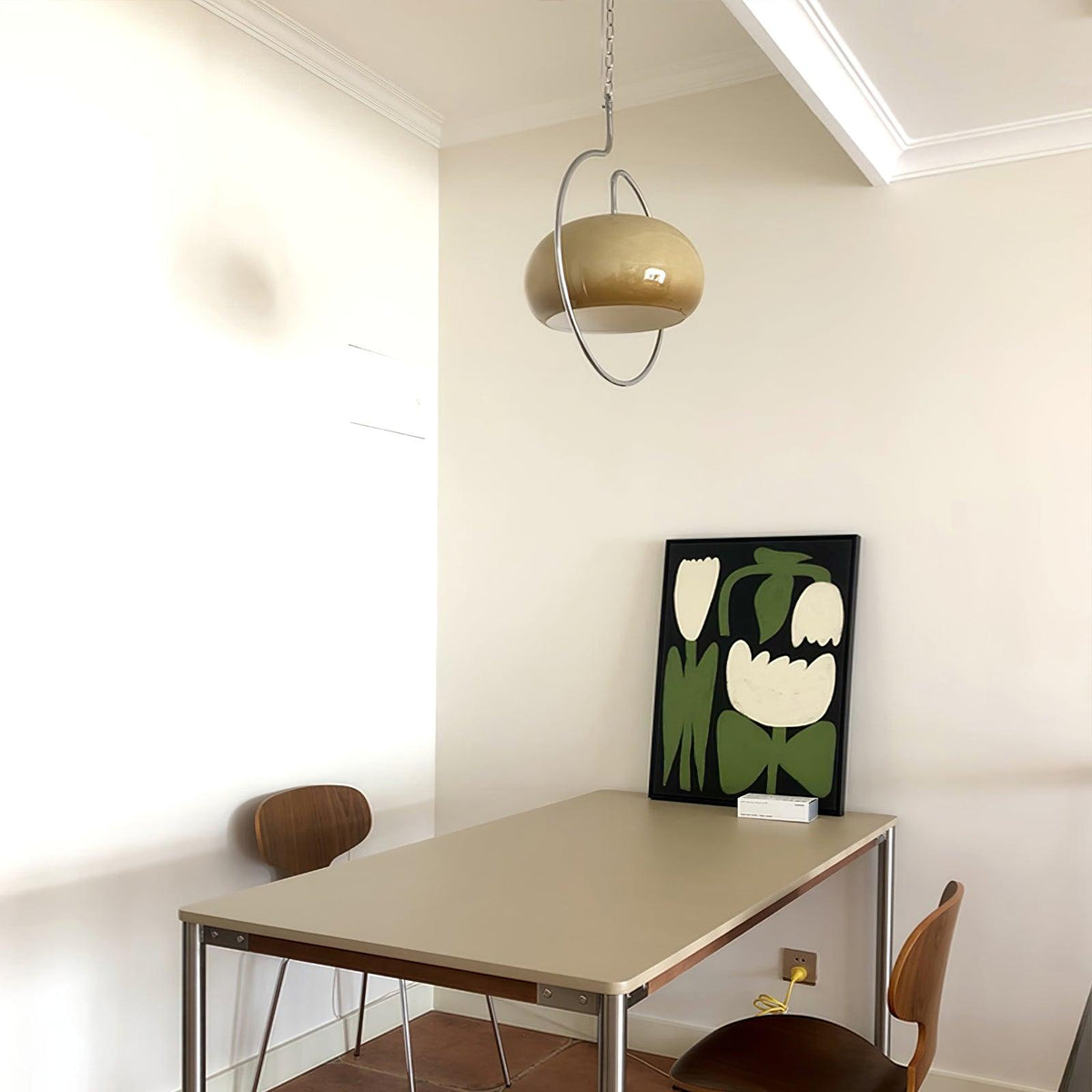 Candeeiro suspenso Medieval Premium de arte nórdica em vidro, estilo swag