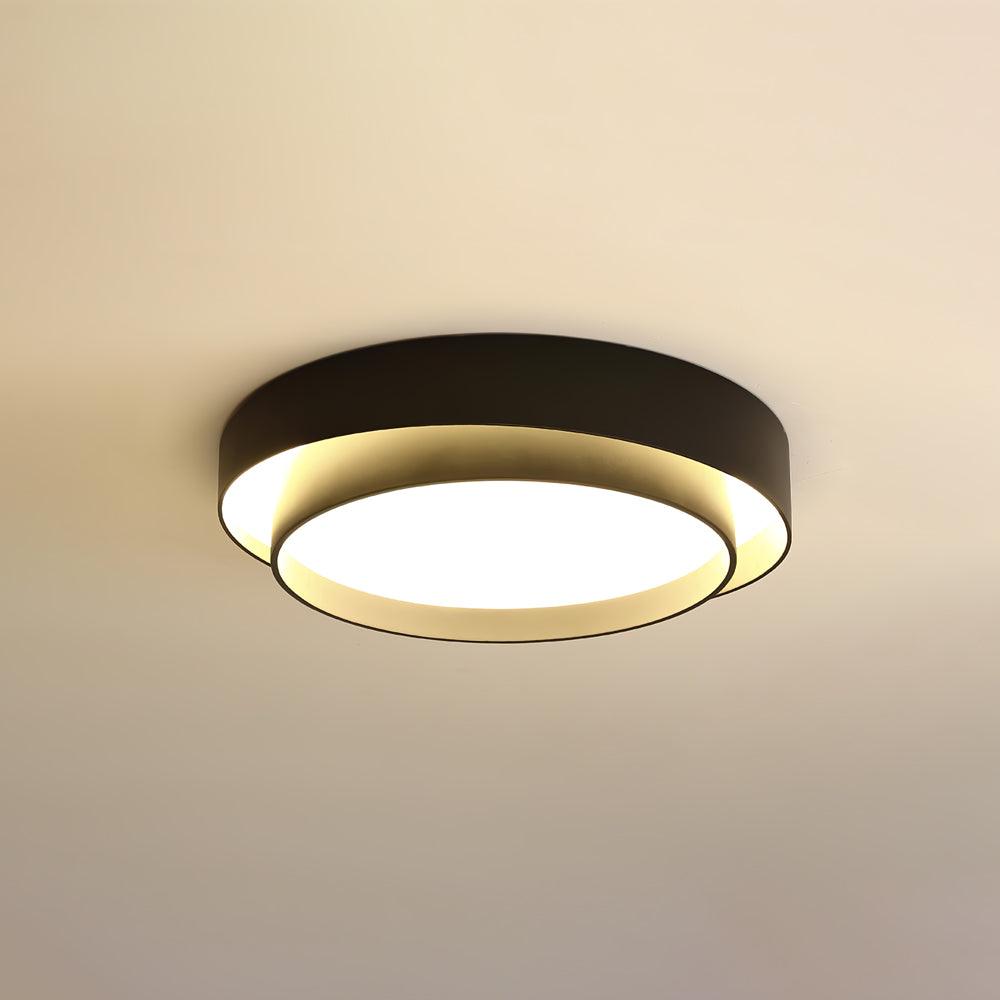Arux-pohjoismainen art deco -tyylinen pyöreä puoliksi upotettava kattovalaisin