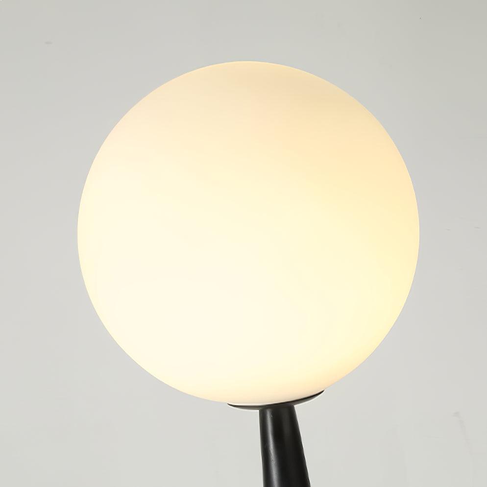 Soralise bordlampe med romersk søjle