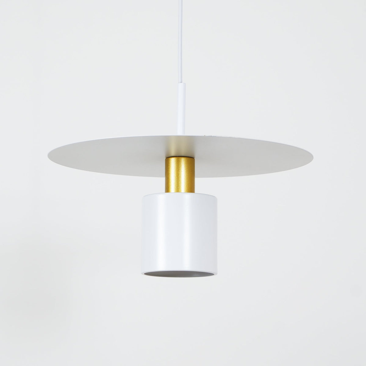 Candeeiro pendente Erixy, cilindro e disco, industrial