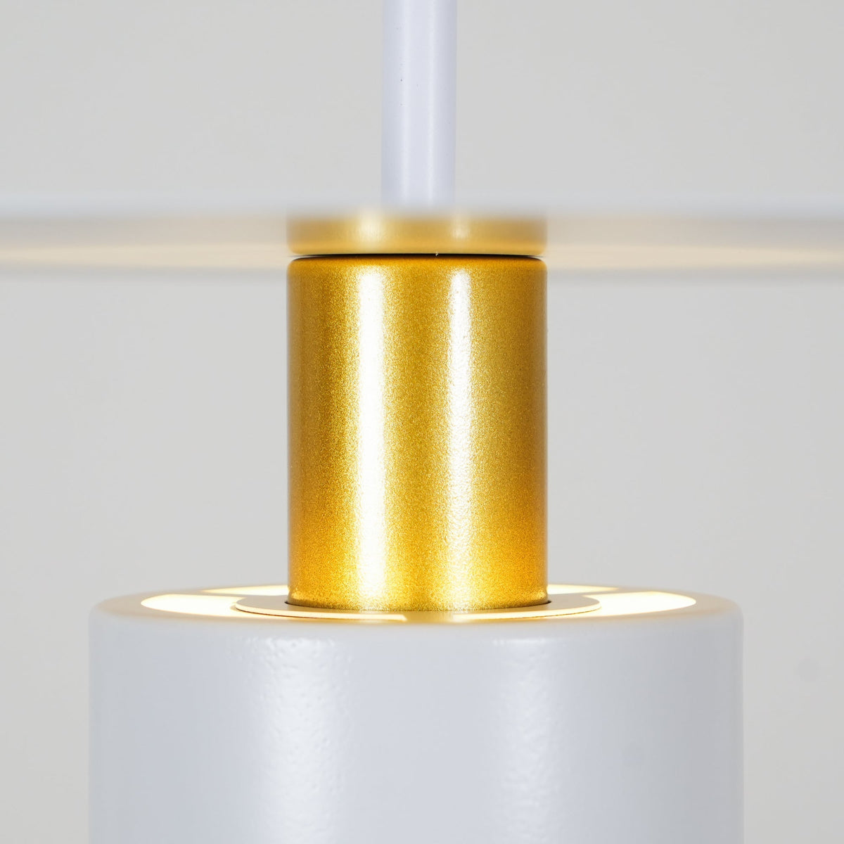 Candeeiro pendente Erixy, cilindro e disco, industrial