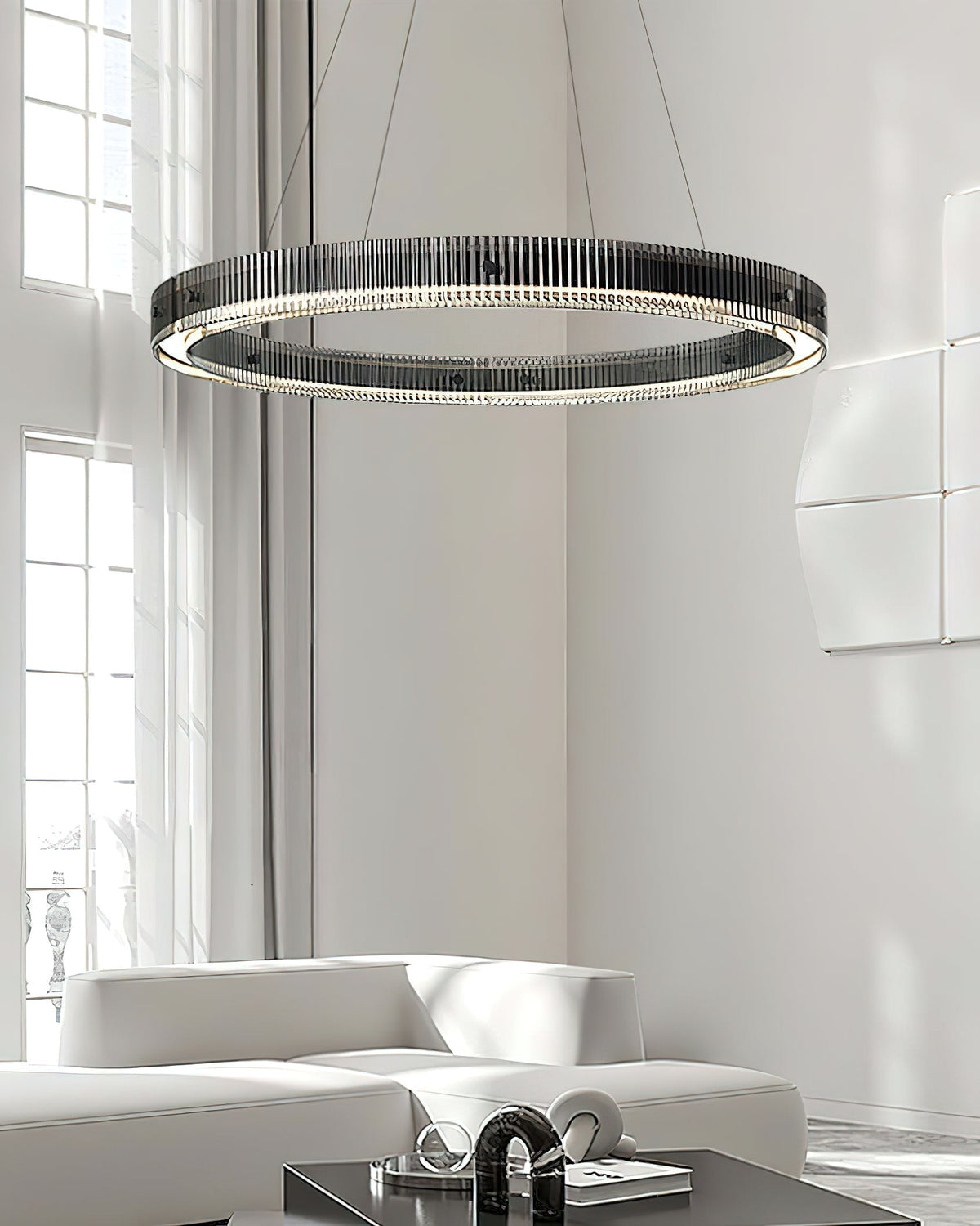 Veliviel minimalistisk LED-ringkrone