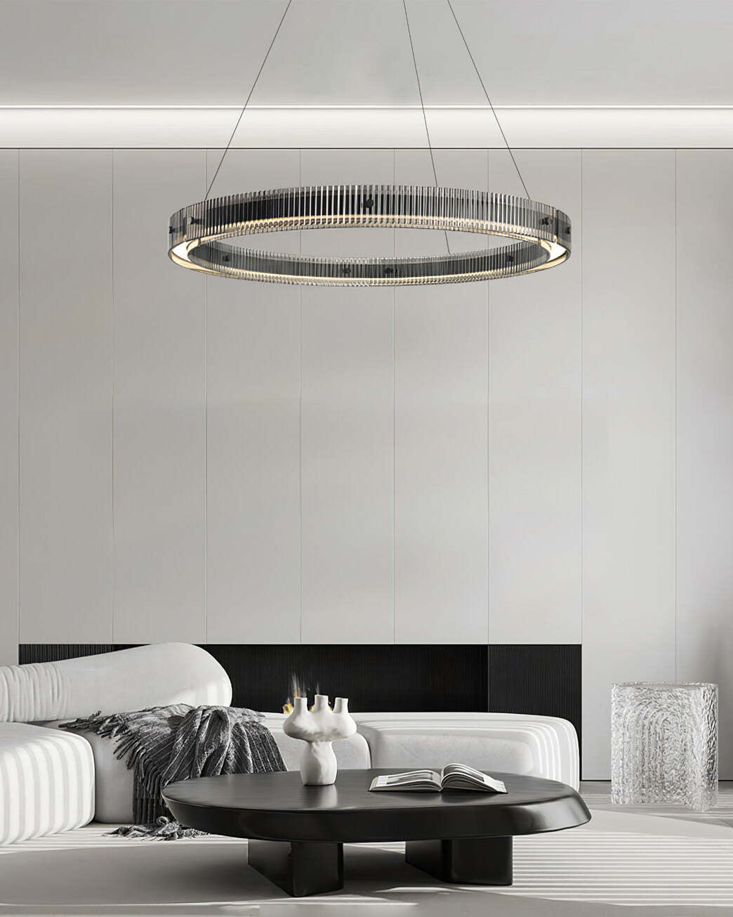 Veliviel minimalistisk LED-ringkrone