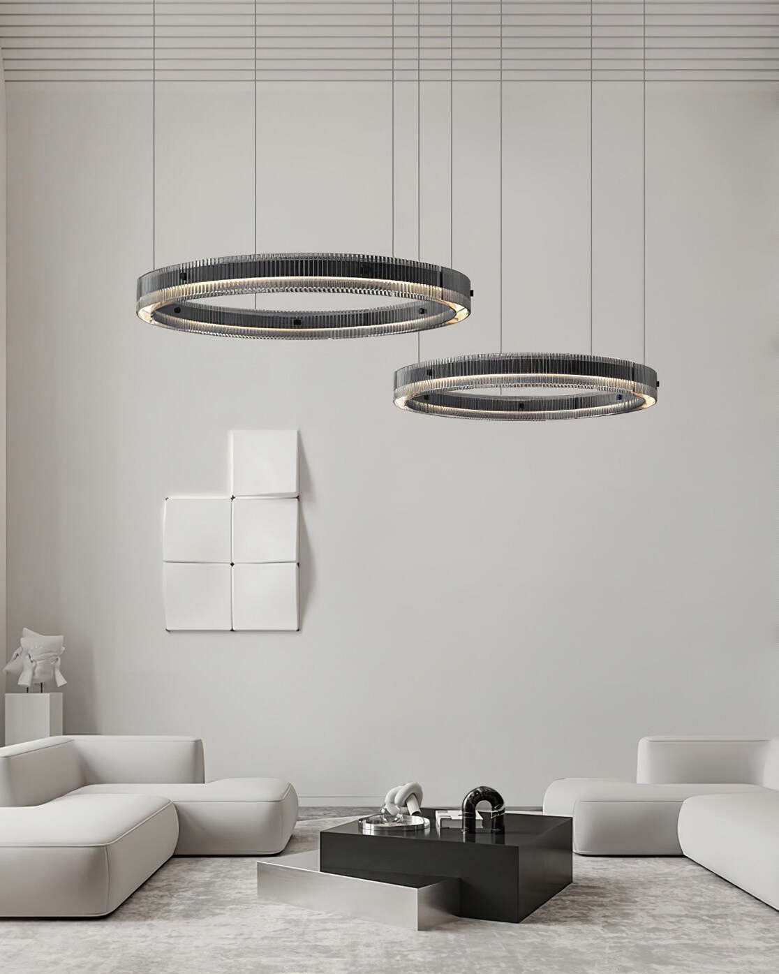 Veliviel minimalistisk LED-ringkrone