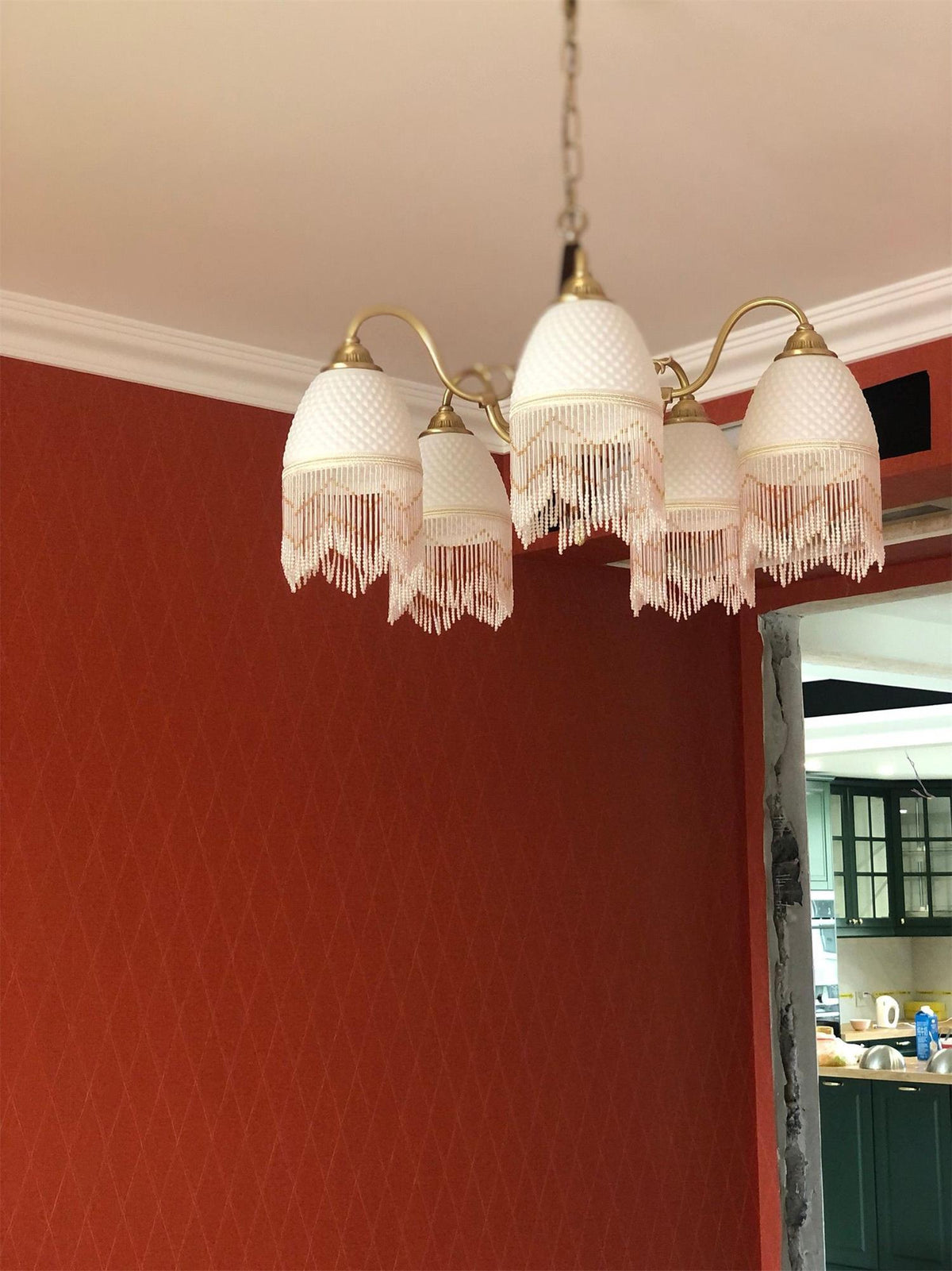 Yaves vintagekrona med tofs och glas