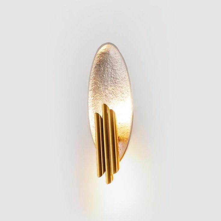 Aurerielle minimalistisk væglampe i guld og sort